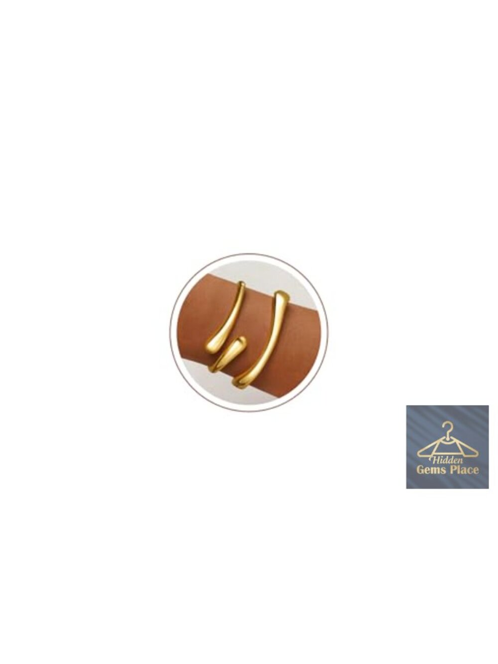 18K Gold Plated Chunky Twist Cuff Bangle Set - Non Tarnish Waterproof Bracelet